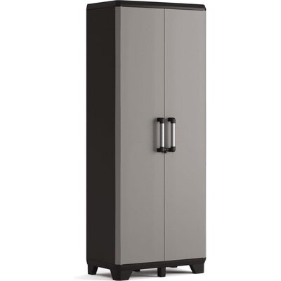 Keter Opbergkast Pro - 68×39×173 cm - Zwart/Grijs