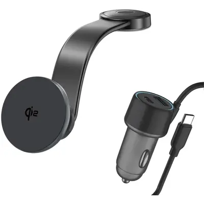 4smarts Autohouder Qi2 Oplaadset
