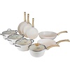 Cook & Pan Pannenset Go Ivory - 9-delig - Creme