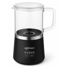 Safecourt Kitchen Glazen Melkopschuimer - MF500 - Zwart