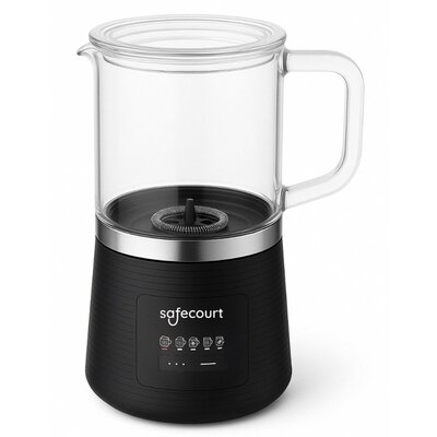Safecourt Kitchen Glazen Melkopschuimer - MF500 - Zwart