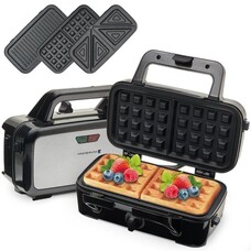KitchenBrothers Wafelijzer 3-in-1