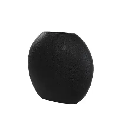 Light & Living Vaas Rayskin - 49,5x20x45 cm - Zwart
