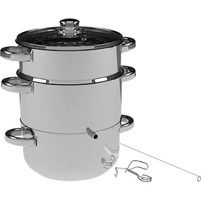 Browin Stoomextractor met Stoomkoker 5L