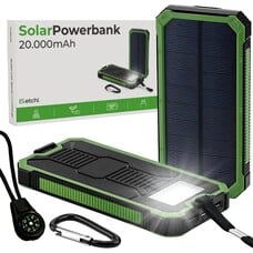 iSetchi Solar Powerbank 20000 mAh - Groen