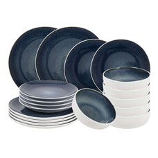 Villa D’este Home Serviesset Paxos - 18-delig - Blauw