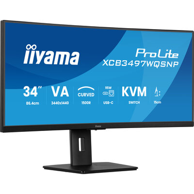 iiyama Monitor ProLite 43" - Curved UWQHD - XCB3497WQSNP-B1