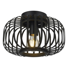 Gamma Plafondlamp Joy - Ø28 cm - Zwart