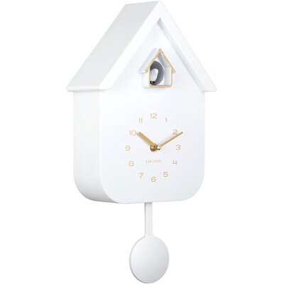 Karlsson Wandklok Solo Color Cuckoo - Wit