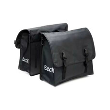 Beck Dubbele Fietstas Classic - Matzwart