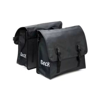Beck Dubbele Fietstas Classic - Matzwart