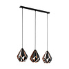 Eglo Hanglamp Carlton 1 - 80,5 cm - Zwart/Koper