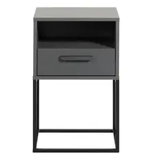 Leen Bakker Nachtkastje Tokio - 65x40x38.5 cm - Antraciet