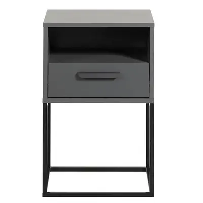 Leen Bakker Nachtkastje Tokio - 65x40x38.5 cm - Antraciet