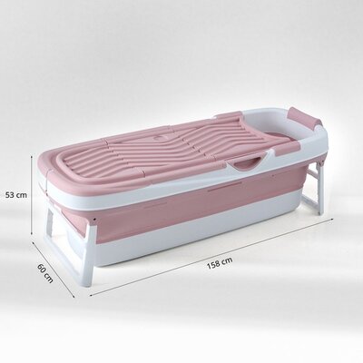 FlinQ Opvouwbaar Ligbad - Roze