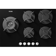 Etna Gaskookplaat Inbouw 75cm - KGG870ZTA - Zwart