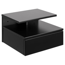 fonQ Nachtkastje Ashlan - 22,5x35x32 cm - Zwart