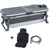 Foresta Ligbad Opvouwbaar 150cm - Donkergrijs