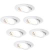 Ledvion Inbouwspot LED - 6 stuks - Wit