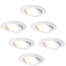 Ledvion Inbouwspot LED - 6 stuks - Wit