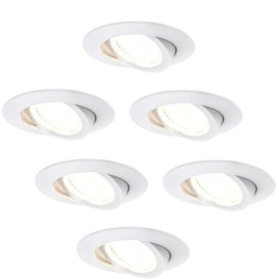 Ledvion Inbouwspot LED - 6 stuks - Wit