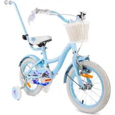 Sun Baby Kinderfiets Flower Bike - 16 Inch - Blauw