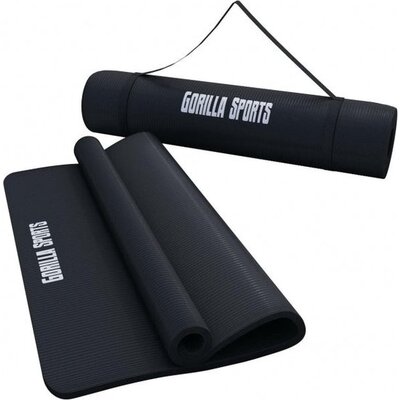 Gorilla Sports Yogamat Deluxe - Zwart