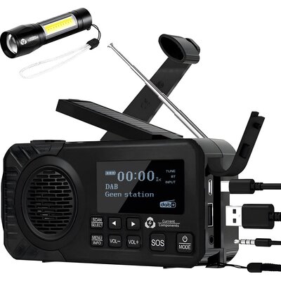 Current Components Noodradio DAB+ - Zwart