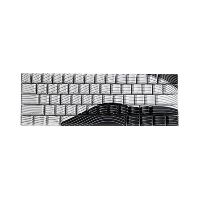 Wooting Keyboard Caps - Magnetic Waves - Zwart/Wit