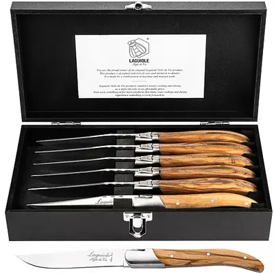 Laguiole Style De Vie Steakmessen Luxury Line - 6-delig