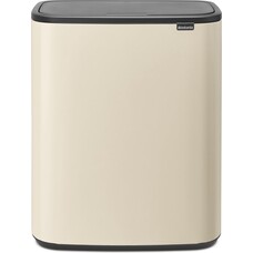 Brabantia Prullenbak Bo Touch Bin - 2x30L - Soft Beige