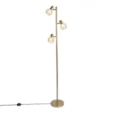 QAZQA Vloerlamp Mesh - 3-lichts