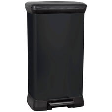 Curver Prullenbak Decobin 50L - 39x29x72 cm - Zwart