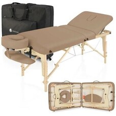 Zengrowth Massagetafel Opklapbaar Nimman - 185x71 cm - Mocca