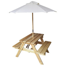 Wakefield Picknicktafel Kids - met Parasol - 75x85 cm