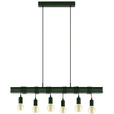 Eglo Hanglamp Townshend 6 - 6-lichts - Zwart