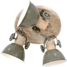 Steinhauer Plafondlamp Mexlite Gearwood - 3-lichts - Groen