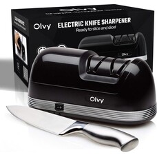 Olvy Elektrische Messenslijper Pro - Zwart