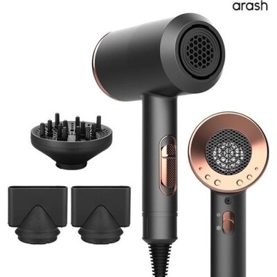 Arash Föhn met Diffuser 2000W - Zwart