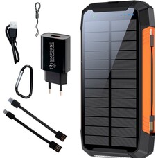 SimpSune Powerbank Solar - 41000 mAh - Zwart