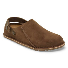 Birkenstock Clogs Lutry Premium Suède - Maat 38 - Dark Tea