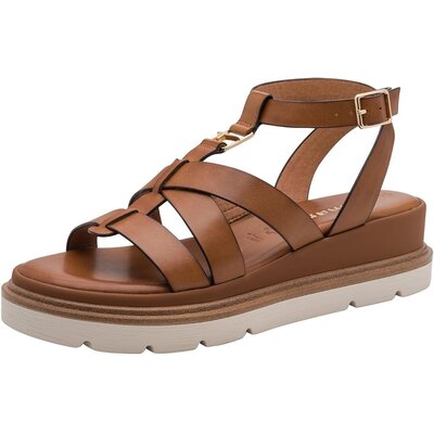 Tamaris Dames Sandalen - Maat 37 - Cognac