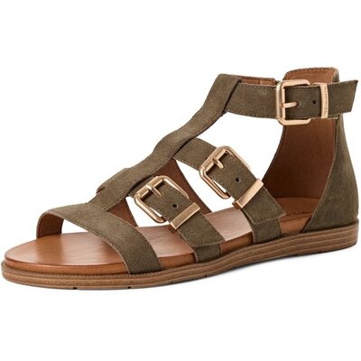 Tamaris Dames Sandalen - Maat 37 - Khaki