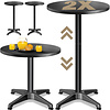 Casaria Statafel Set - 2 stuks - Zwart