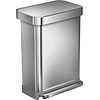 Simplehuman Prullenbak 55L - CW2023 - RVS