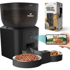 Tensfact Automatische Voerbak Duo - Zwart