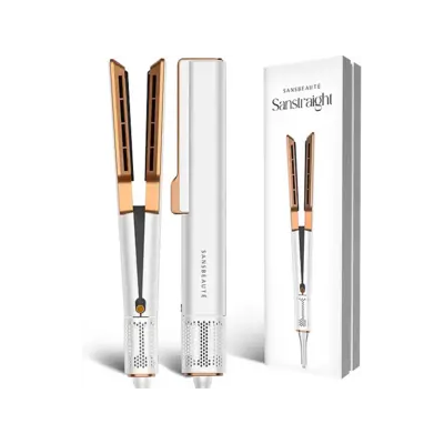 Sansbeauté Stijltang Sanstraight Wet-to-Dry - 2-in-1 - Wit