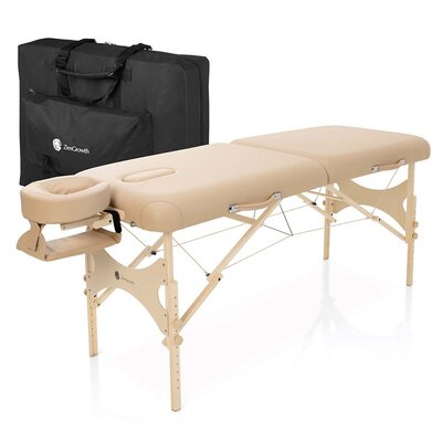 Zengrowth Massagetafel Opklapbaar Belvedere 2.0 - 185x76 cm - Beige