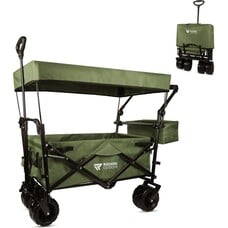 Rockerz Bolderkar met Dak 120L - Groen
