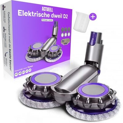 Actueell Elektrische Dweilopzetstuk voor Dyson - Paars